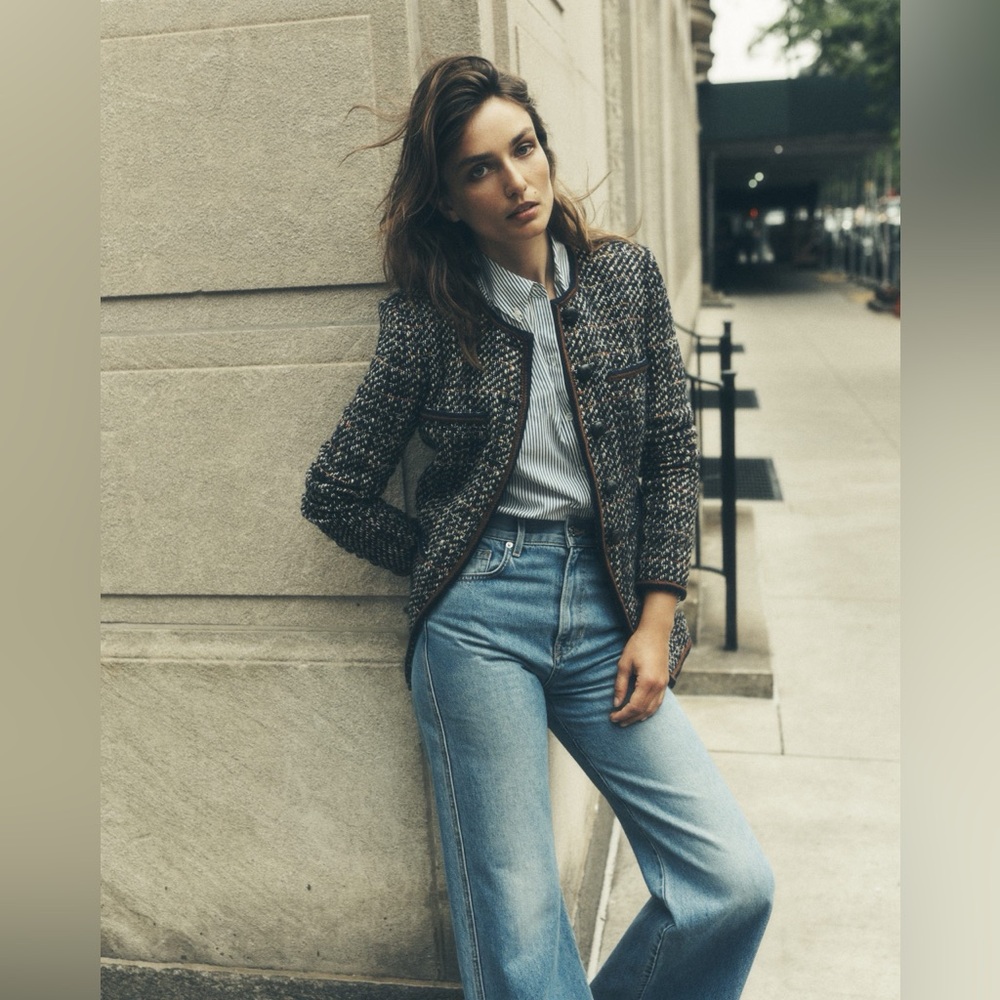 NWT $798 Veronica Beard Watkins Tweed Dickey Jacket - Picture 1 of 9